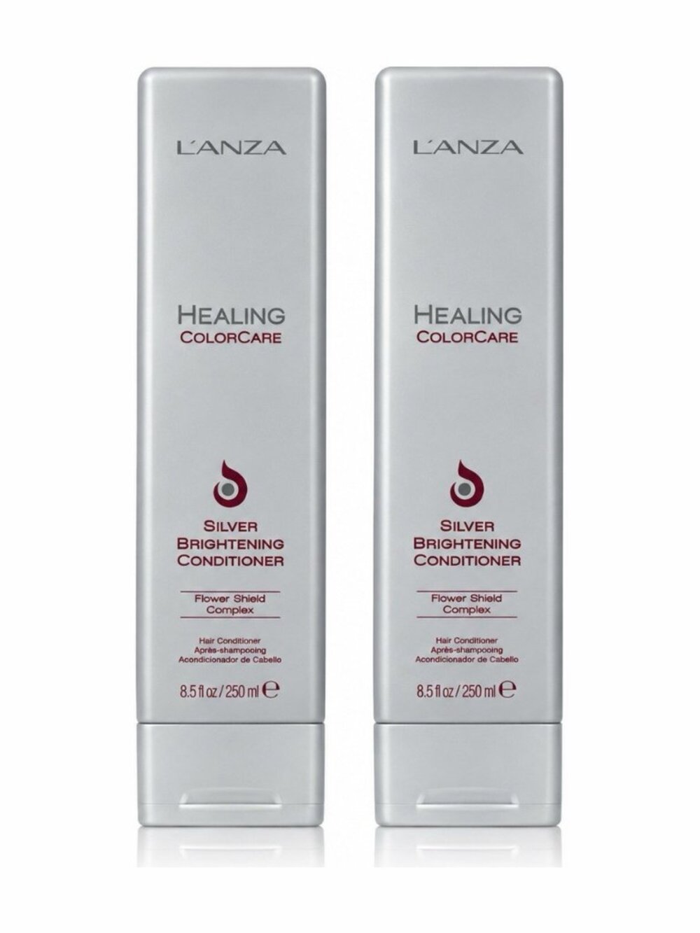 L’ANZA Healing ColorCare Silver Brightening Conditioner 8.5 oz 250ml 2 Pack